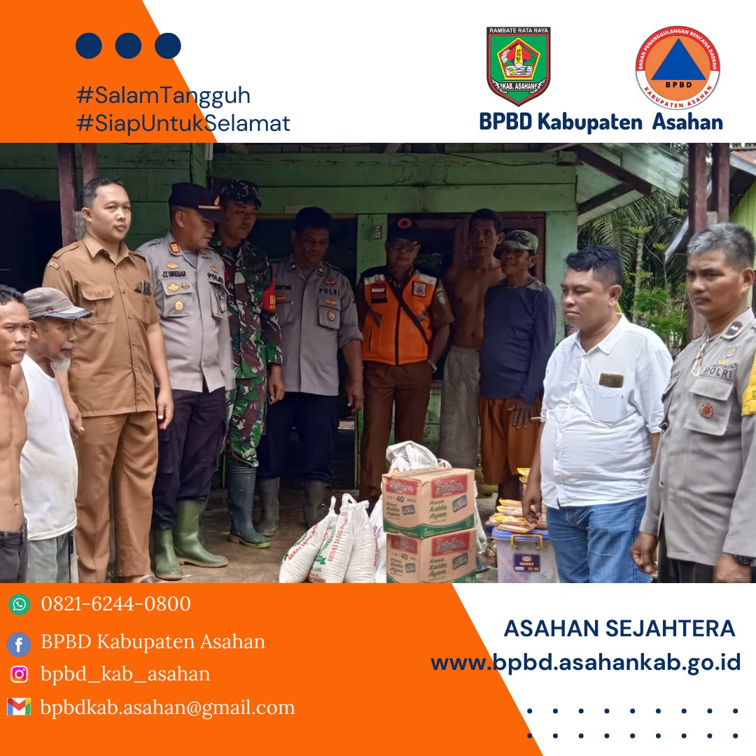 BPBD Kabupaten Asahan Melakukan Monitoring Terkait Laporan Banjir di Kecamatan Tinggi Raja di Desa Sidomulyo di Dusun IV,V,VII
