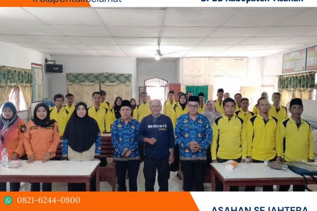 Pelatihan Pencegahan dan Mitigasi Bencana Kabupaten Asahan Tahun 2023 di Desa Punggulan Kecamatan Air Joman.